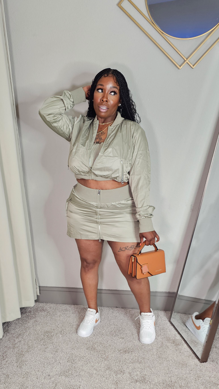 Kira K's Olive Two-Piece Set